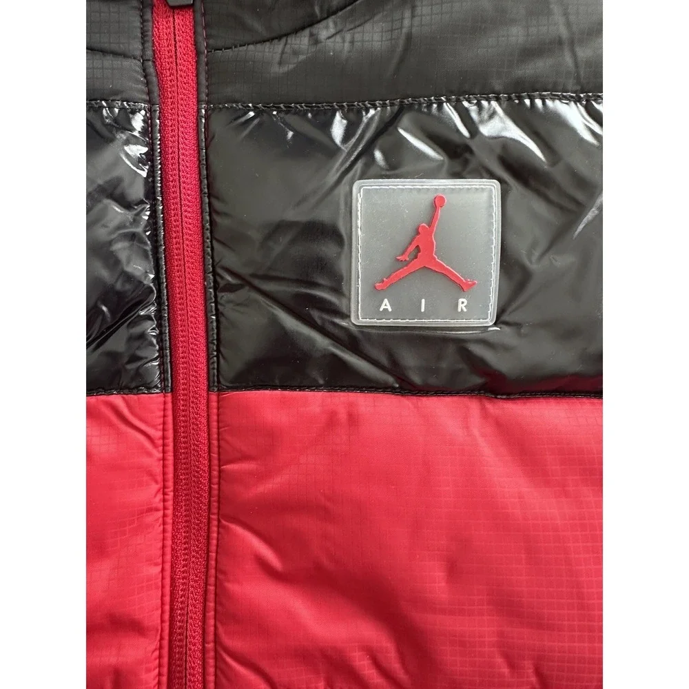 NWT - Nike Air Jordan Synthetic Puffer Jacket 857954-R78 Gym Red/Black Boys (5)‎